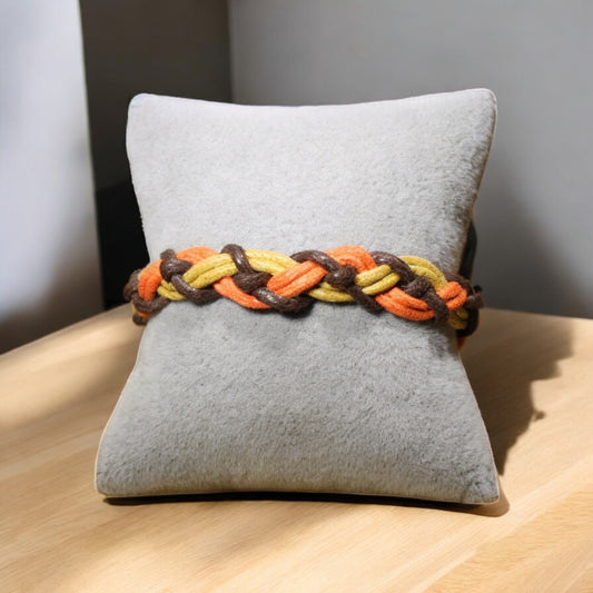Baharın Renkleri İp Bileklik ( Turuncu-Kahverengi- Hardal) Renk