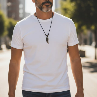 Ayarlanabilir Kanat Kolye – El Yapımı & Ahşap Boncuklu